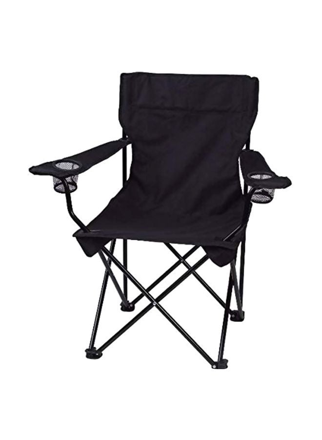 Foldable Beach And Garden and Camping Chair and 49x49x80 cm Black - Image 1